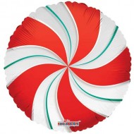 Red & Green Candy Clearview Balloon